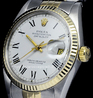 Rolex Datejust 36 Jubilee Bracelet White Roman Dial 16013 